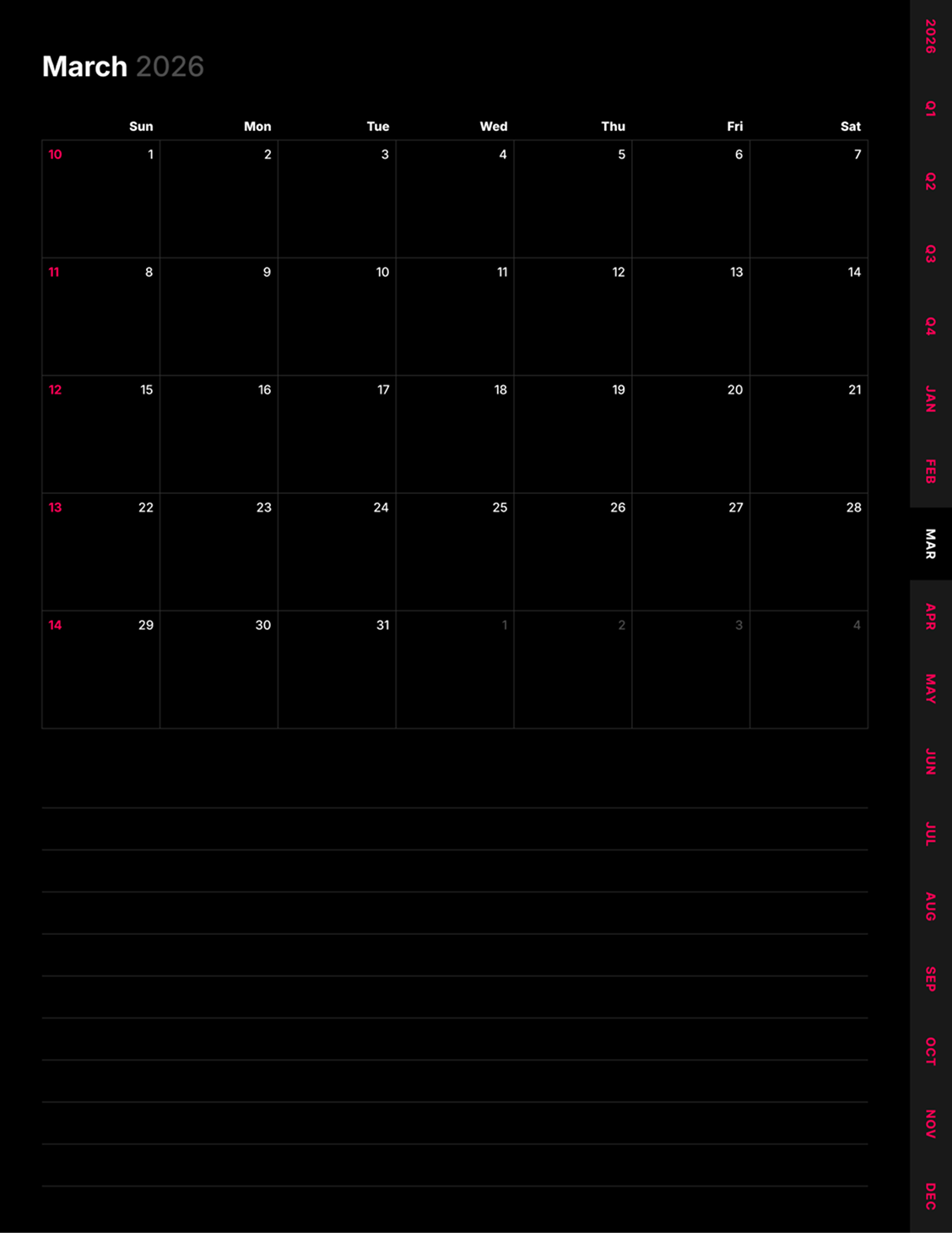 Baixe grátis o planner digital PDF 2026 | MyScript