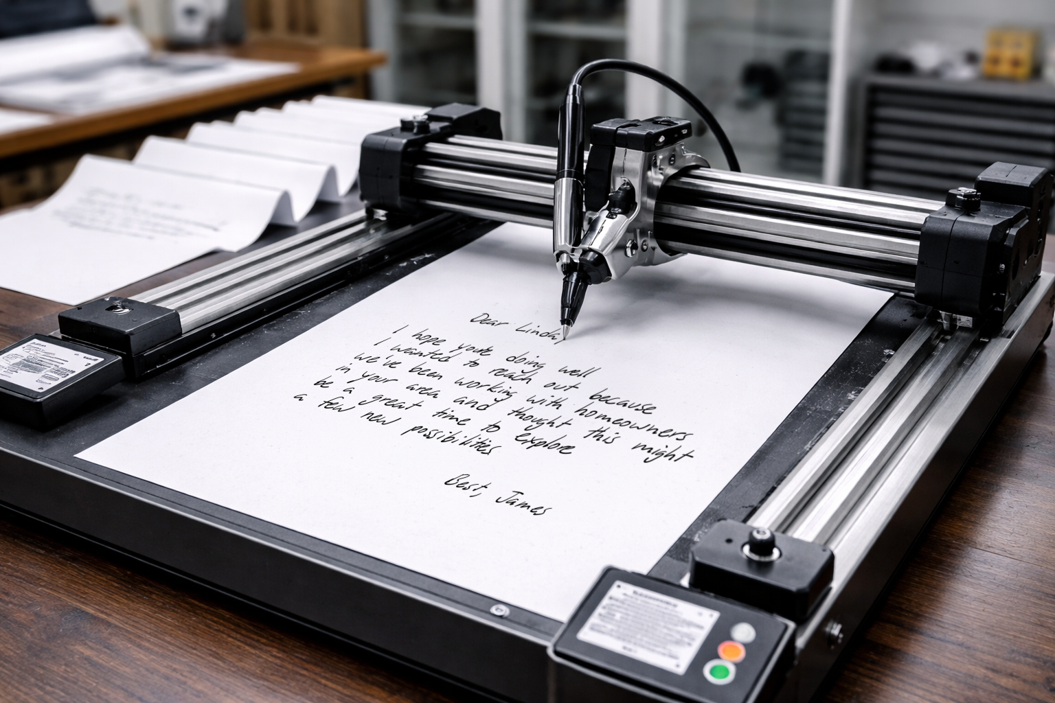 Plotters de pluma y escritura robótica